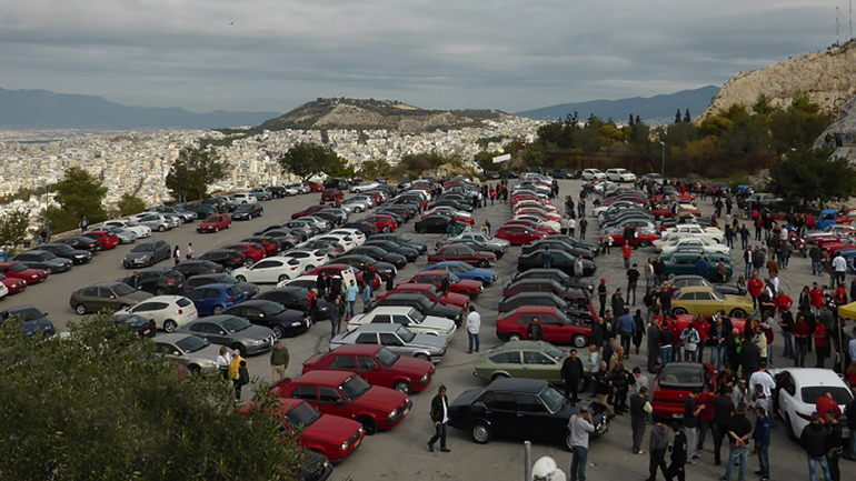 Ετήσια συνάντηση φίλων Alfa Romeo στον Λυκαβηττό